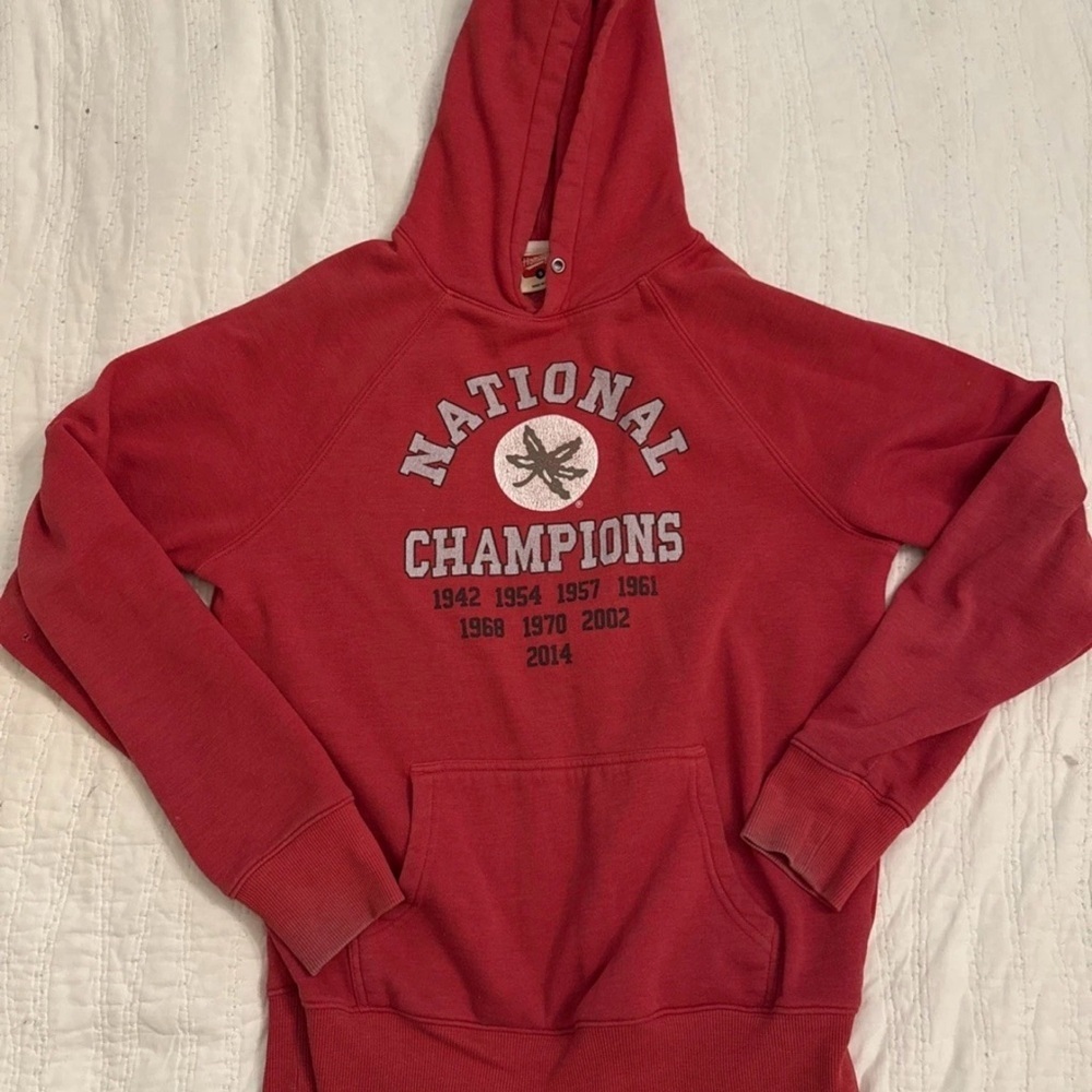 Ohio State 9X National Champions Hoodie Mens Small